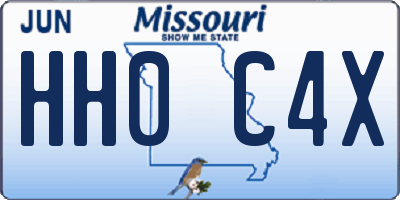 MO license plate HH0C4X