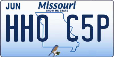 MO license plate HH0C5P