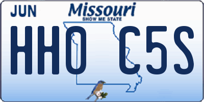 MO license plate HH0C5S