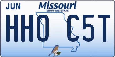 MO license plate HH0C5T