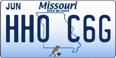 MO license plate HH0C6G