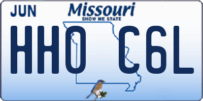 MO license plate HH0C6L