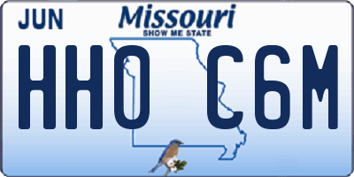 MO license plate HH0C6M