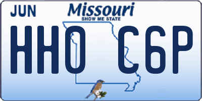 MO license plate HH0C6P