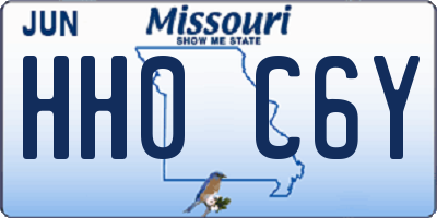 MO license plate HH0C6Y