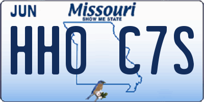 MO license plate HH0C7S