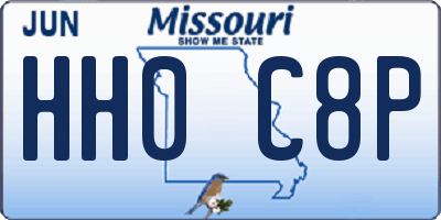 MO license plate HH0C8P