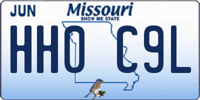 MO license plate HH0C9L