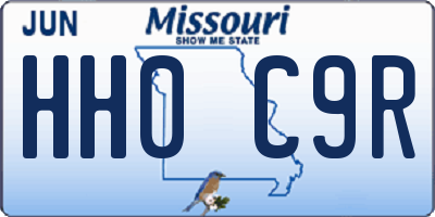 MO license plate HH0C9R