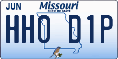 MO license plate HH0D1P