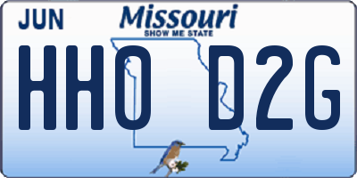 MO license plate HH0D2G