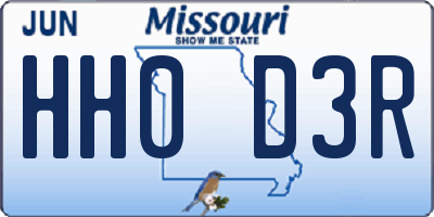 MO license plate HH0D3R