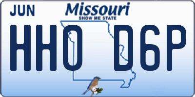 MO license plate HH0D6P