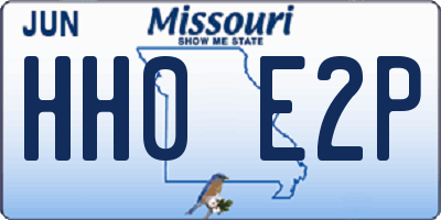 MO license plate HH0E2P