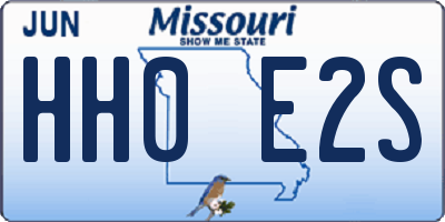 MO license plate HH0E2S