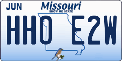 MO license plate HH0E2W