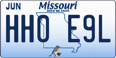 MO license plate HH0E9L