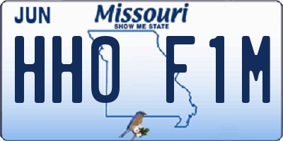 MO license plate HH0F1M