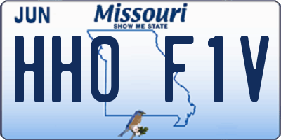 MO license plate HH0F1V