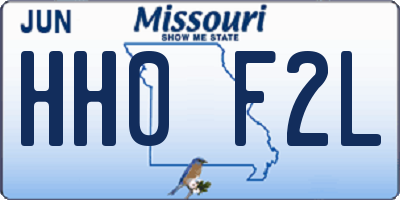 MO license plate HH0F2L