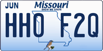 MO license plate HH0F2Q