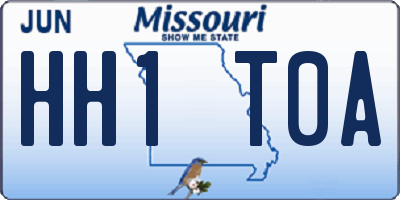 MO license plate HH1T0A
