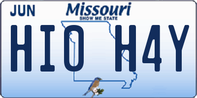 MO license plate HI0H4Y