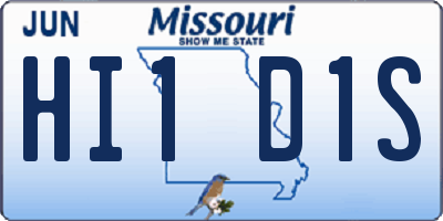 MO license plate HI1D1S