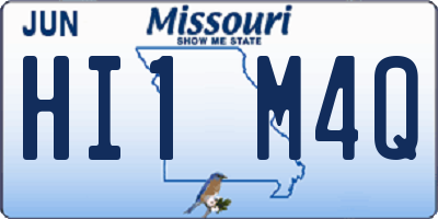 MO license plate HI1M4Q