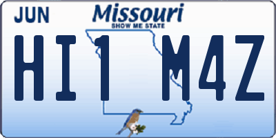 MO license plate HI1M4Z