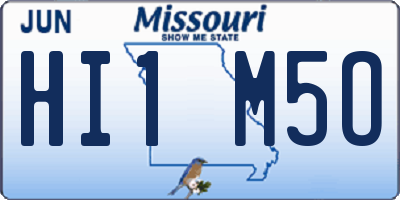 MO license plate HI1M5O