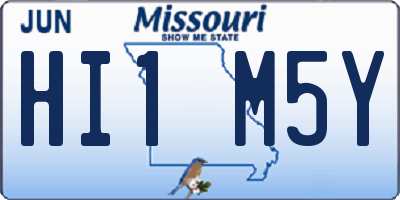 MO license plate HI1M5Y