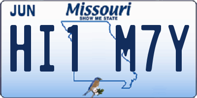 MO license plate HI1M7Y