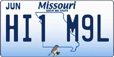 MO license plate HI1M9L