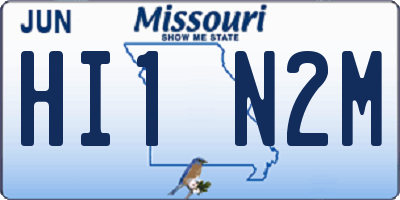 MO license plate HI1N2M