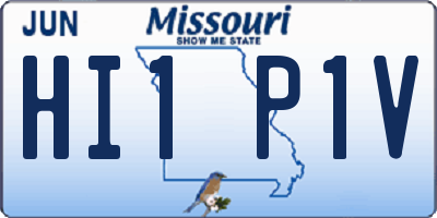 MO license plate HI1P1V