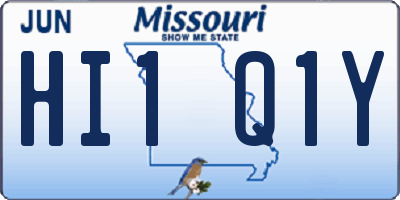 MO license plate HI1Q1Y