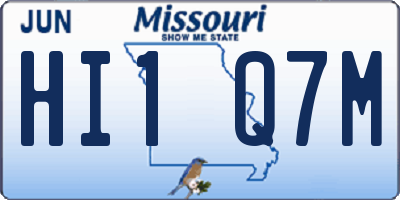MO license plate HI1Q7M