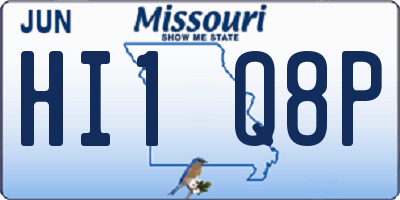 MO license plate HI1Q8P