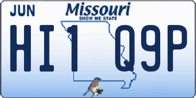 MO license plate HI1Q9P