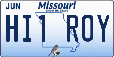 MO license plate HI1R0Y