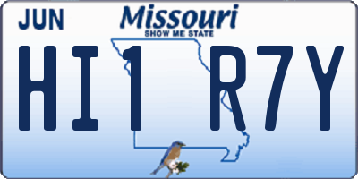 MO license plate HI1R7Y