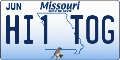 MO license plate HI1T0G