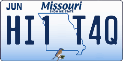 MO license plate HI1T4Q
