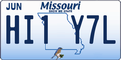 MO license plate HI1Y7L