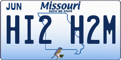 MO license plate HI2H2M