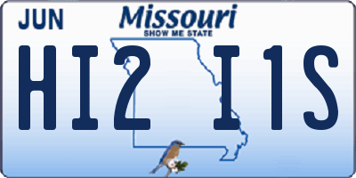 MO license plate HI2I1S