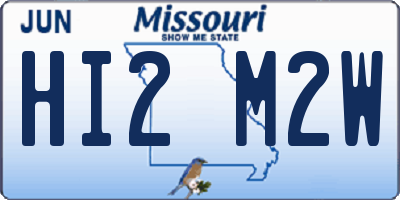 MO license plate HI2M2W