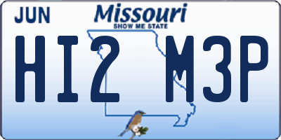 MO license plate HI2M3P