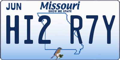 MO license plate HI2R7Y